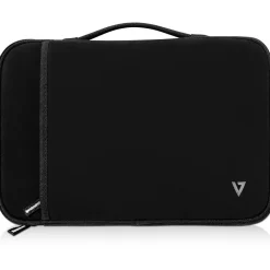 V7 Laptop Sleeve, Black Neoprene (CSE12HS-BLK-9N)