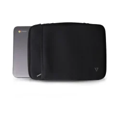 V7 Laptop Sleeve, Black Neoprene (CSE5H-BLK-9N)