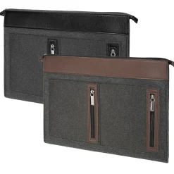 Vangoddy 2 Pack Slim Light weight Sleeve Case for 13 - 14 Inch Laptop, Black and Brown (PT_000001153)