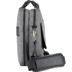 Vangoddy Chrono Grey Laptop Messenger Bag Fit 14 to 15.6 Inch Laptop (MSBLEA133)