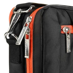 Vangoddy Laptop Briefcase, Black/Orange Nylon (PT_NBKLEA294_17)