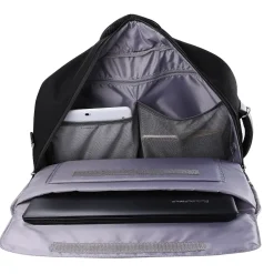 Vangoddy Laptop Messenger, Black Nylon (LAPLEA043)
