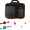 Vangoddy Office Busines Travel 12" Nylon Water Resistant Laptop Bag, Black/Orange (PT_000001242) Online