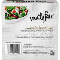 Napkins<Vanity Fair Everyday Luncheon Napkins, 2-Ply, White, 100/Pack (35501)