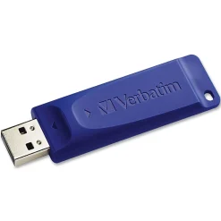 Verbatim 128GB USB 2.0 Type A Flash Drive, Blue (98659)* Usb Flash Drives