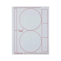 Verbatim Inkjet Media Labels, White, 7 Labels/Sheet, 50 Sheets/Pack (71126)