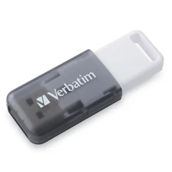 Verbatim SeaGlass 128GB USB 3.2 Type A Flash Drive, Gray (70909)* Usb Flash Drives