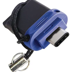 Verbatim Store 'n' Go Dual 64GB USB 3.0 Type A Flash Drive, Black and Blue (VTM99155)* Usb Flash Drives