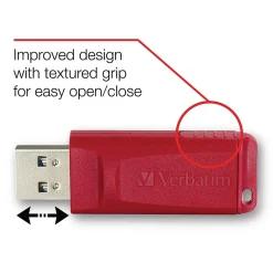 Verbatim Store 'n' Go 32GB USB 2.0 Type A Flash Drive, Red (T24727)* Usb Flash Drives