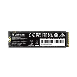 Verbatim Vi5000 PCIe NVMe M.2 2TB M.2 PCI Express Internal Solid State Drive (31827)* Solid State Drives