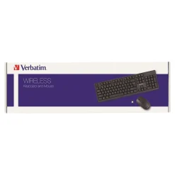 Verbatim Wireless Keyboard and Optical Mouse Combo, Black (70724)* Ergonomic Keyboard & Mouse Sets