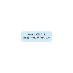 Medical Arts Press Veterinary Medication Instruction Labels, May Increase Thirst, Blue, 1.5 x 0.5 inch, 500 Labels Online