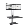 28" W High Rise™ Electric Dual Monitor Standing Desk, Laminate Wood (DC450) Standing Desks