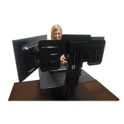 Victor Technology High Rise™ Manual Dual Monitor Standing Desk, 28