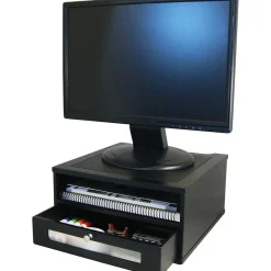 Victor Technology Wooden Desktop Monitor Riser, Midnight Black (1175-5)* Monitor Mounts & Stands