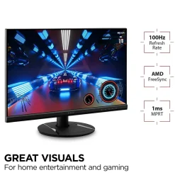 ViewSonic 24" 100 Hz LCD Gaming Monitor, Black (VX2416)* Gaming Monitors