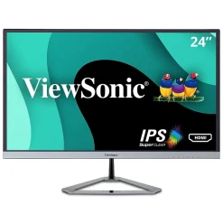ViewSonic 24" 75Hz LCD Monitor, Silver (VX2476-SMHD)* Flat Monitors