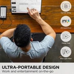 ViewSonic 15.6" 60Hz LED Monitor, Black (TD1655)* Flat Monitors