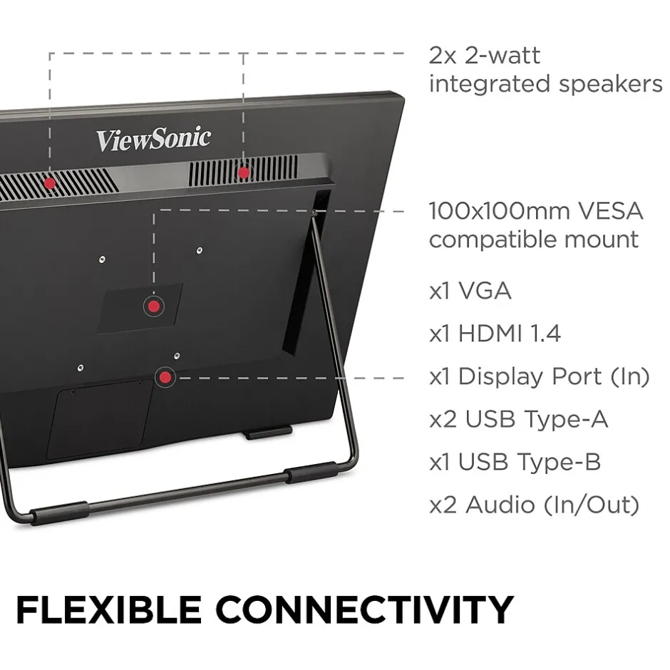 ViewSonic 24" 60Hz LED Monitor, Black (TD2465)* Flat Monitors