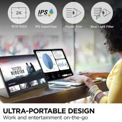 ViewSonic 16" 60Hz LED Monitor, Black (TD1656-2K)* Flat Monitors