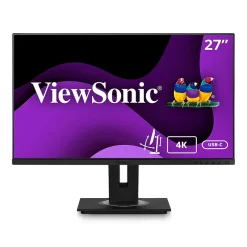 ViewSonic 27" 4K Ultra HD 60 Hz LCD Monitor, Black (VG2756-4K)* Flat Monitors