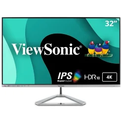 ViewSonic 32" 4K Ultra HD 60Hz LCD Monitor, Silver (VX3276-4K-MHD)* Flat Monitors