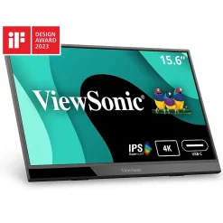 ViewSonic 15.6" 4K Ultra HD 60Hz LED Monitor, Black (VX1655-4K)* Gaming Monitors