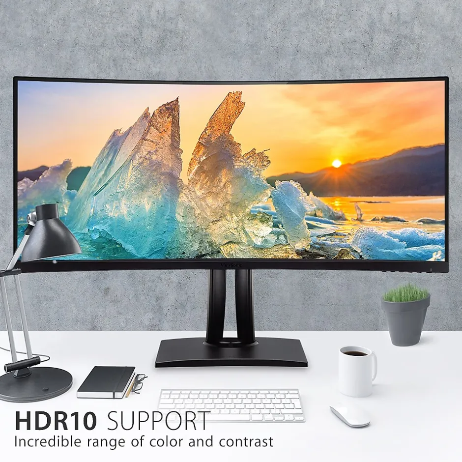 ViewSonic ColorPro 34" Curved 100 Hz LCD Monitor, Black (VP3481A)* Curved Monitors