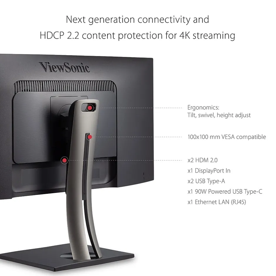 ViewSonic ColorPro 34" Curved 100 Hz LCD Monitor, Black (VP3481A)* Curved Monitors