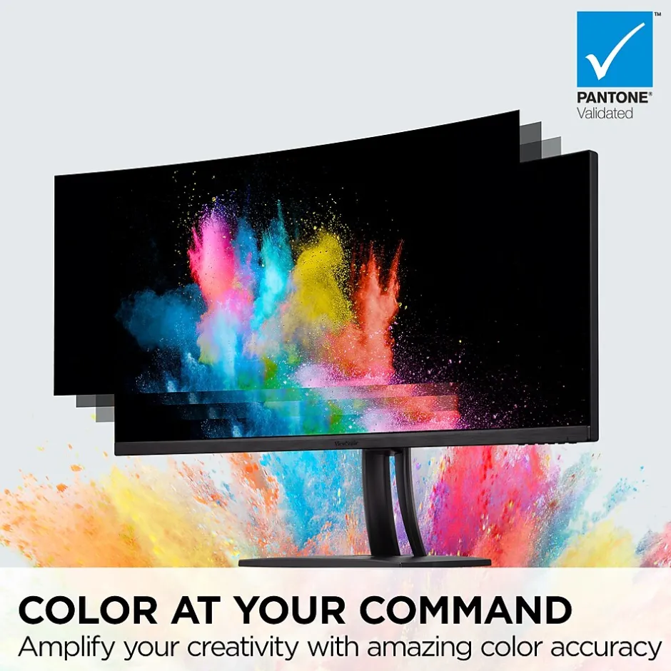 ViewSonic ColorPro 34" Curved 75Hz LED Monitor, Black (VP3456A)* Curved Monitors