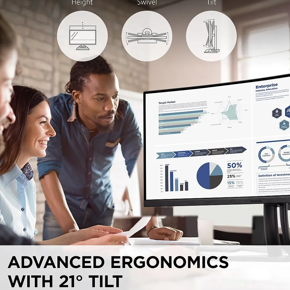 ViewSonic ColorPro 34" Curved 75Hz LED Monitor, Black (VP3456A)* Curved Monitors