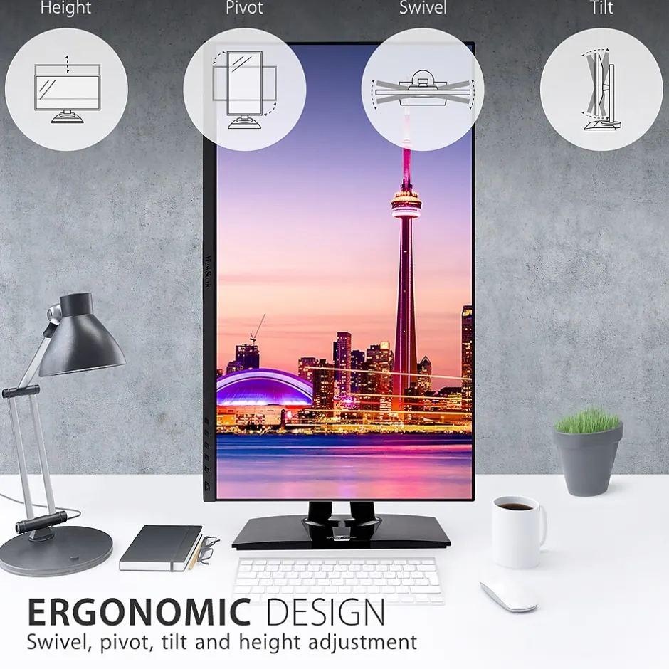 ViewSonic ColorPro 27" 60Hz LED Monitor, Black (VP2756-2K)* Flat Monitors