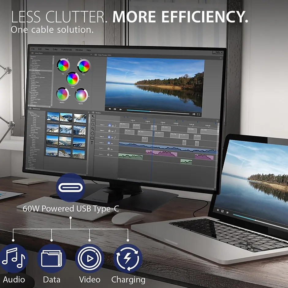 ViewSonic ColorPro 27" 4K Ultra HD 60Hz LED Monitor, Black (VP2768A-4K)* Flat Monitors