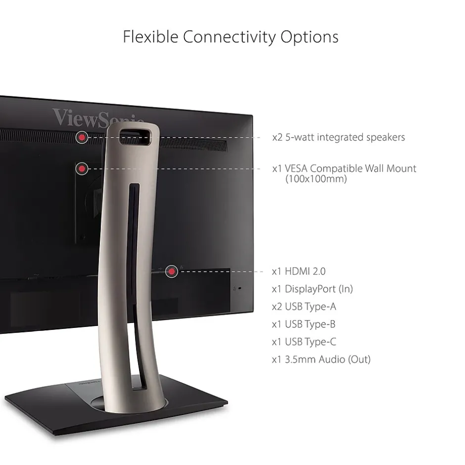 ViewSonic ColorPro 32" 4K Ultra HD 60 Hz LED Monitor, Black (VP3268A-4K)* Flat Monitors