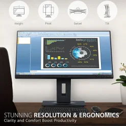 ViewSonic Ergonomic 24" 60 Hz LED Monitor, Black (VG2448A)* Flat Monitors