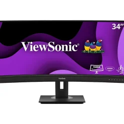 ViewSonic Ergonomic 34" Curved 100Hz LED Monitor, Black (VG3456C)* Curved Monitors