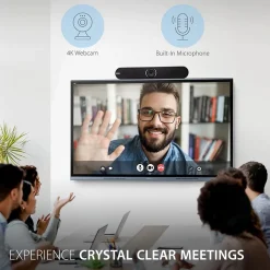 ViewSonic 4K (3840 x 2160) Wide-Angle Conference Webcam, 8 Megapixels, Black (VB-CAM-201)* Webcams