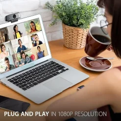 ViewSonic 1080p USB Camera with Stereo Microphone Zoom, Gray (VB-CAM-002)* Webcams