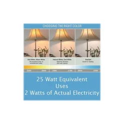 Light Bulbs<Viribright 2-Watt Cool White LED Bulb, Dozen (74565-12)