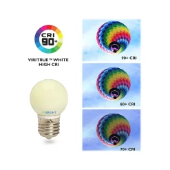 Light Bulbs<Viribright 3.2-Watt Soft White LED Globe Bulb, 12/Pack (74564)