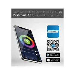 Smart Bulbs<Viribright Wi-Fi 60W Equivalent A19 LED Smart Light Bulb, Multicolor (658102)