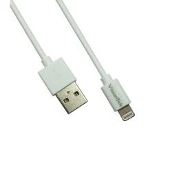 Usb Cables<VisionTek 6.5' USB-A to Lightning Cable, Male to Male, White (900863)