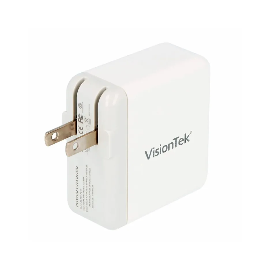 VisionTek USB-C 30W Quick Charger, White (901282)