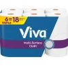 Paper Towels<Viva Choose-A-Sheet Multi-Surface Cloth Paper Towels, 2-Ply, 165 Sheets/Roll, 6 Rolls/Pack (53663)