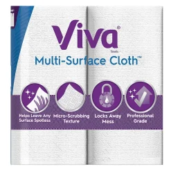 Paper Towels<Viva Choose-A-Sheet Multi-Surface Cloth Paper Towels, 2-Ply, 165 Sheets/Roll, 6 Rolls/Pack (53663)