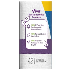 Paper Towels<Viva Choose-A-Sheet Multi-Surface Cloth Paper Towels, 2-Ply, 165 Sheets/Roll, 6 Rolls/Pack (53663)