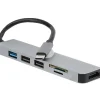 Usb Hubs<Vivitar Creator Series 6-Port USB-C Hub, Silver (VIVRW7320-NOC-STK-16)