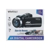 Cameras & Camcorders<Vivitar DVR E401 42MP 4K Digital Camcorder, Black (DVRE401-BLK-STK-4)