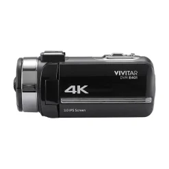 Cameras & Camcorders<Vivitar DVR E401 42MP 4K Digital Camcorder, Black (DVRE401-BLK-STK-4)