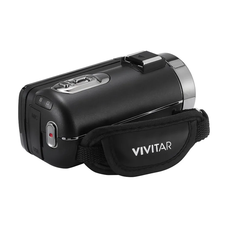 Cameras & Camcorders<Vivitar DVR E401 42MP 4K Digital Camcorder, Black (DVRE401-BLK-STK-4)